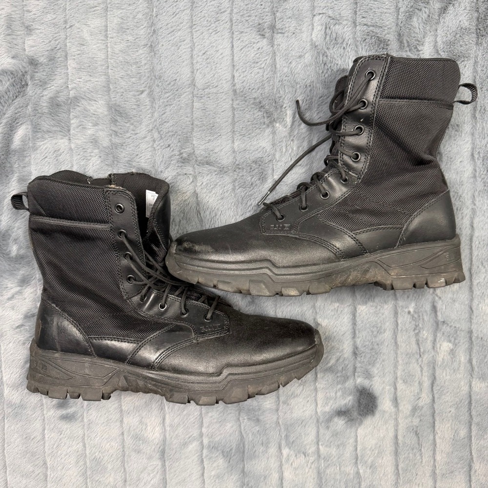 5.11 Tactical Speed 3.0 Urban Black Side Zip Boots Mens 12 12336 PFL